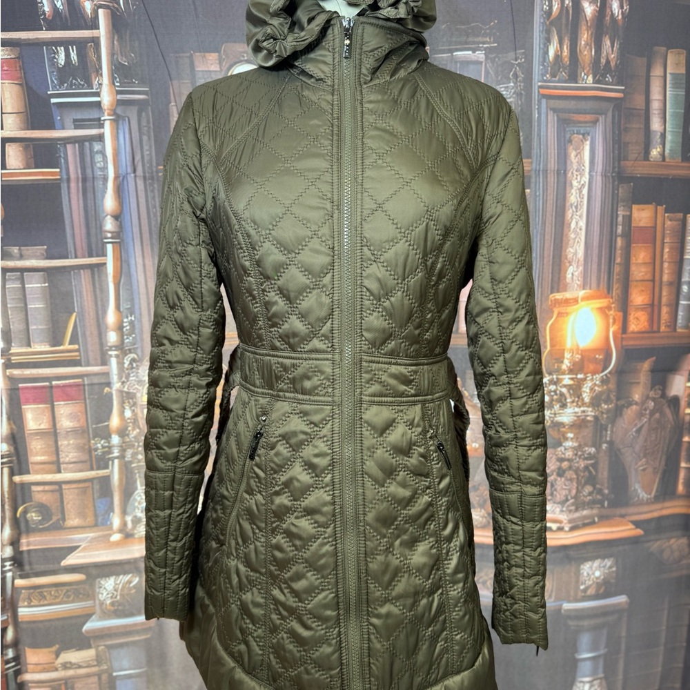 Laundry By Shelli Segal Olive Puffer Jacket